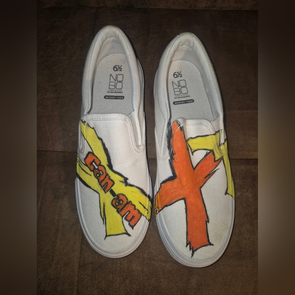 Custom Painted Canam X3 NoBo Shoes 6.5